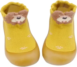 Toddler Sock Shoes Kids Infant Newborn Baby Boys Girls Shoes First Walking Striped Plaid Antislip Sock Shoes