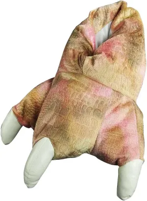WISHPETS - Girls Big Foot Dinosaur Claw Slippers, Pink Shimmer 37385-Small