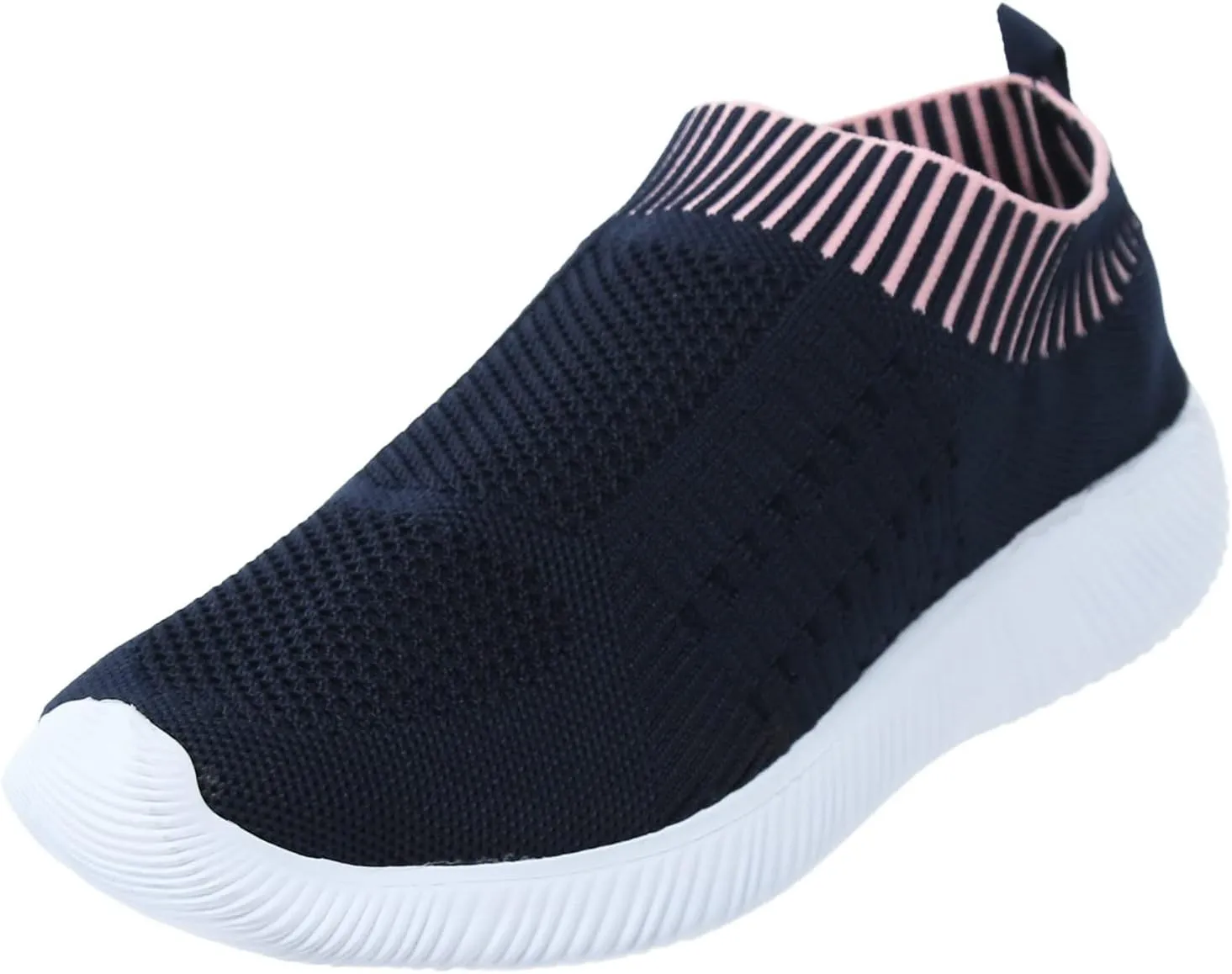 Women Canvas Slip On Sneakers Casual Walking Shoes Lightweight Flat Comfortable Elastic Non Slip Loafers