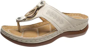 Women's Comfortable Sandals Beach Non Slip Slippers Breathable Slides Sandals Comfortable Walking Wedge Sandals
