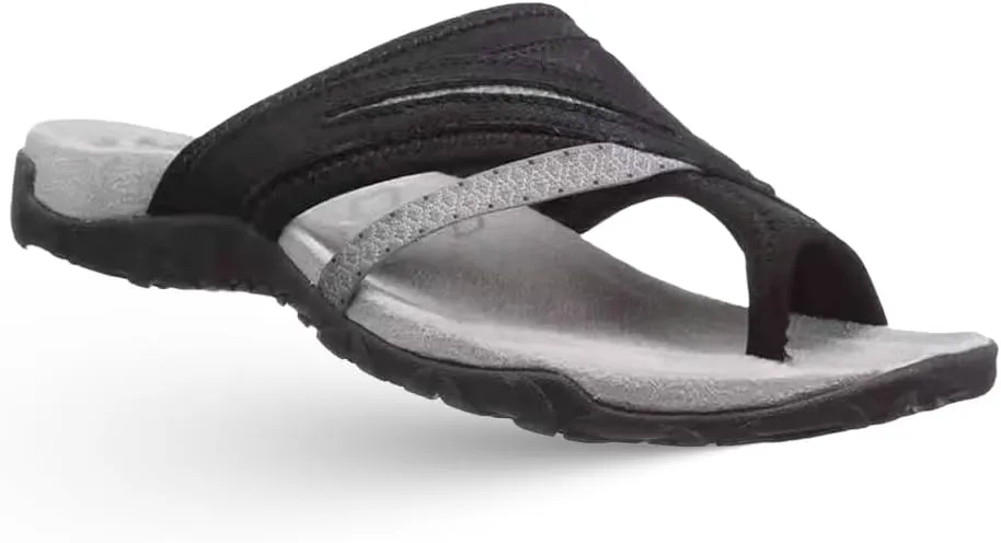 Women's Comfy Orthopedic Platform Sandals with Arch Support Flops, Fasciitis Comfort Sandals with Toe Ring Loop