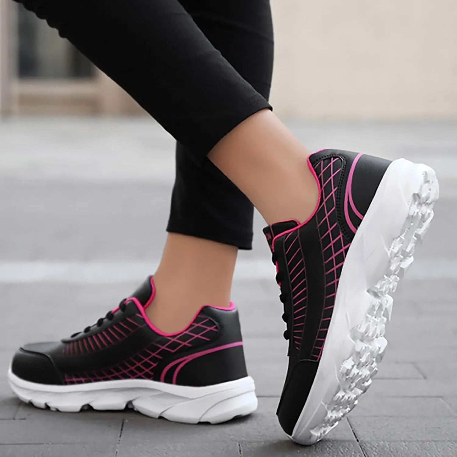 Womens Elastic Slip On Sneakers Casual Walking Shoes Lightweight Canvas Comfortable Flats Non Slip Loafers
