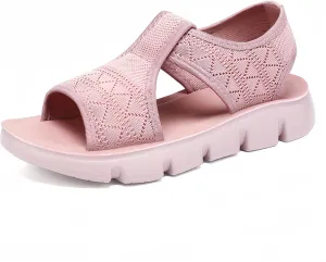 Women's Mesh Comfort Sandals Open Toe Platform Shoes 4 Colors Available