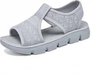 Women's Mesh Comfort Sandals Open Toe Platform Shoes 4 Colors Available