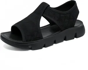 Women's Mesh Comfort Sandals Open Toe Platform Shoes 4 Colors Available