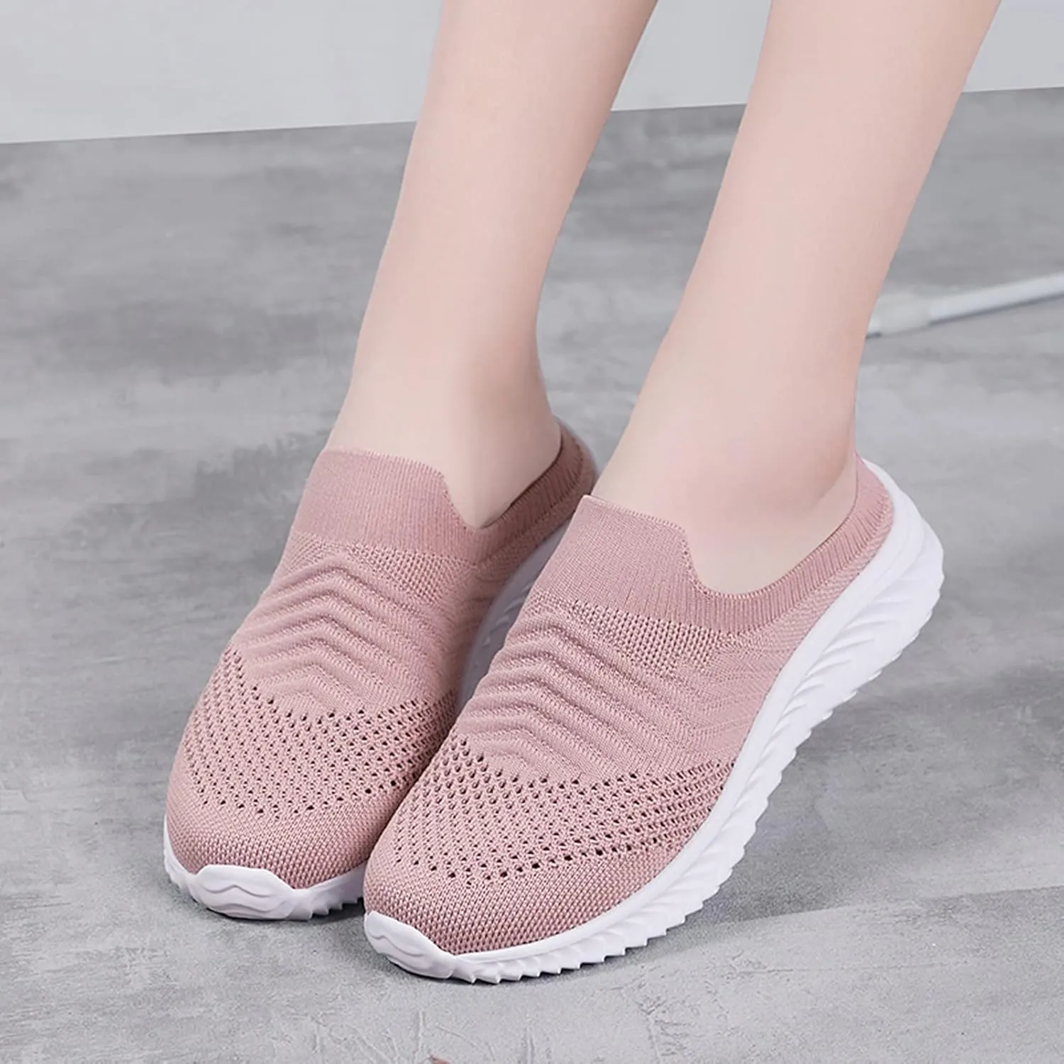 Womens Orthopedic Comfortable Loafers Slip On Walking Shoes with Arch Support Casual Sneakers Plantar Fasciitis Relief Foot Heel Pain Diabetic Feet
