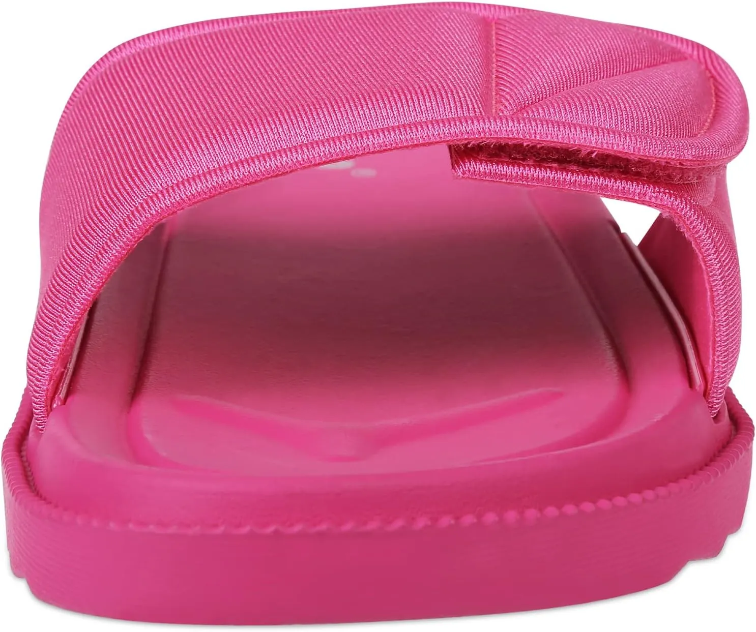 Women's Slide Sandals, Soccer Slide Sandals For Women With Memory Foam Upper   Hook & Loop Adjustable Strap