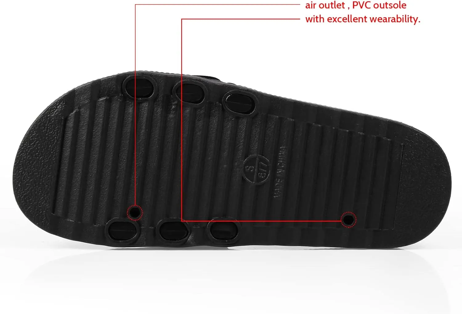 Women's Slide Sandals, Soccer Slide Sandals For Women With Memory Foam Upper   Hook & Loop Adjustable Strap