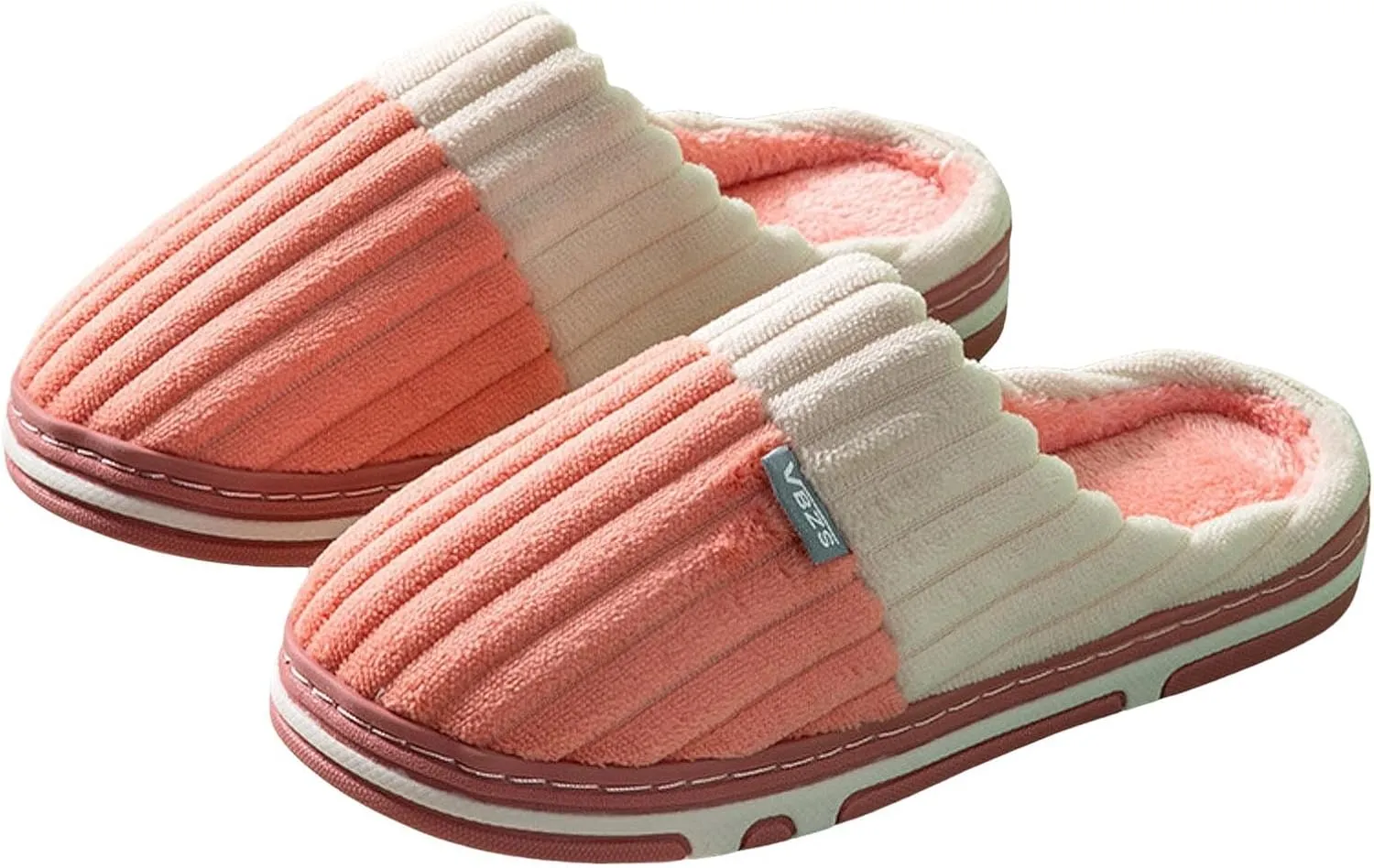 Women's Winter Cozy Fuzzy Slippers, Indoor/Outdoor, Memory Foam, Anti-Skid, Size 11, Pink